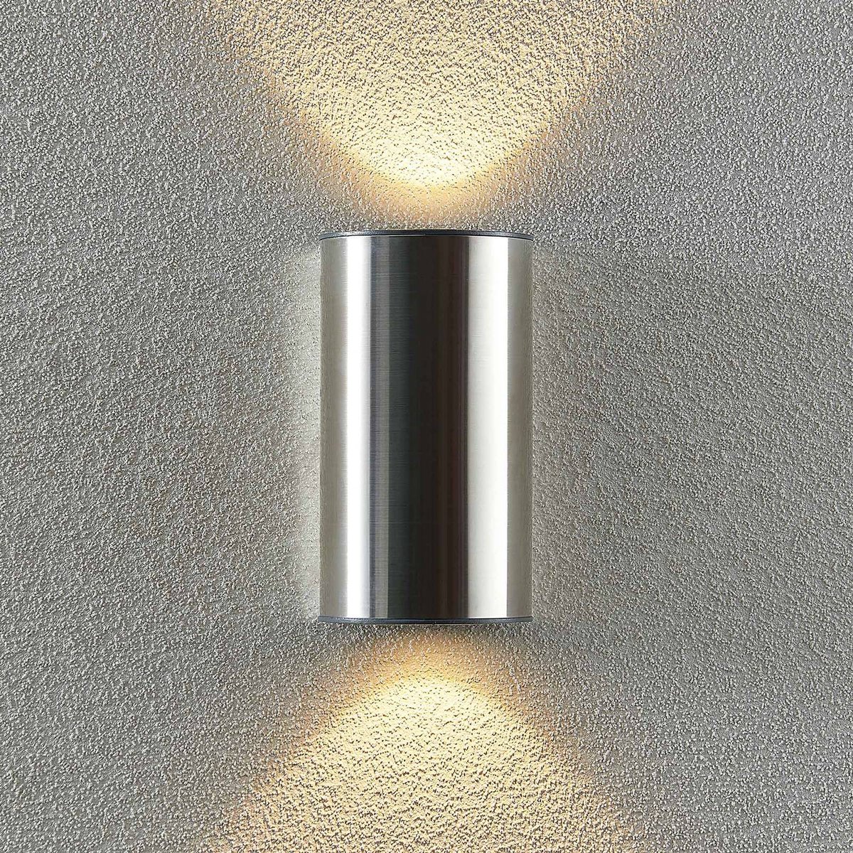 Applique extérieure en aluminium moderneLED acier inoxydable, gris foncé, PRIOS
