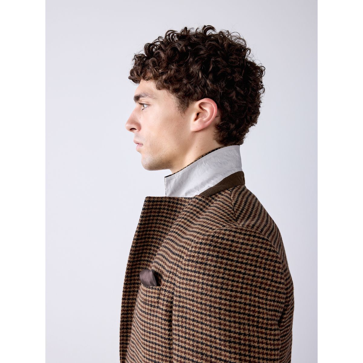 Blazer à carreaux pied-de-poule marron, NEXT