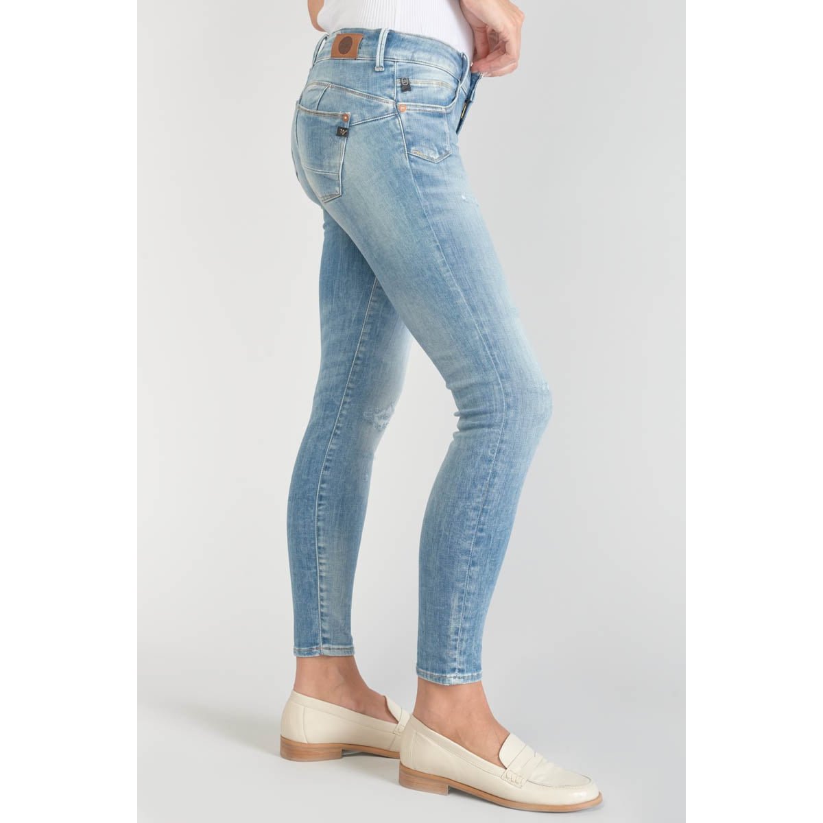 Jeans push-up slim PULP, 7/8ème blue, LE TEMPS DES CERISES