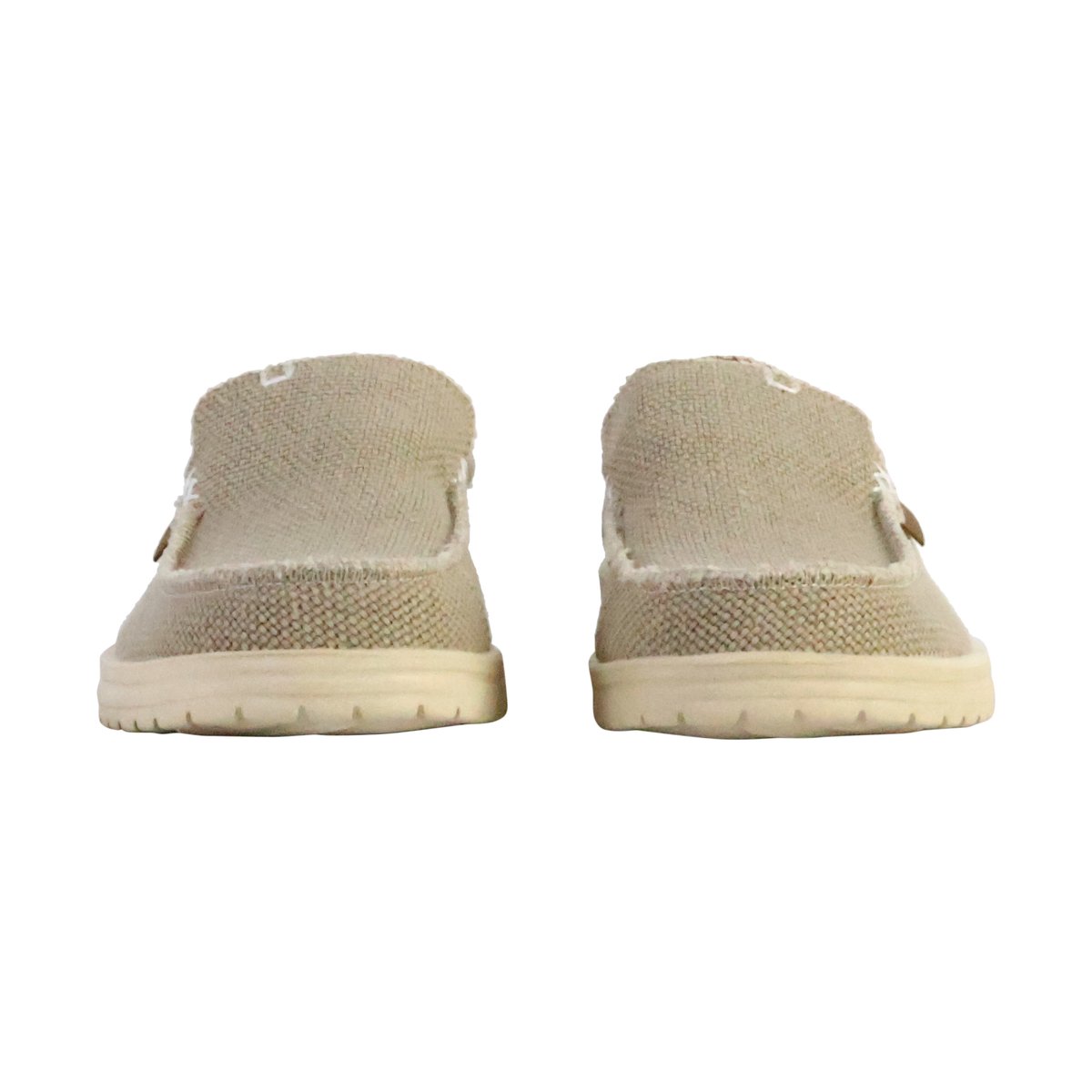 Moccassin à Enfiler Mikka Braided blanc cassé, HEY
