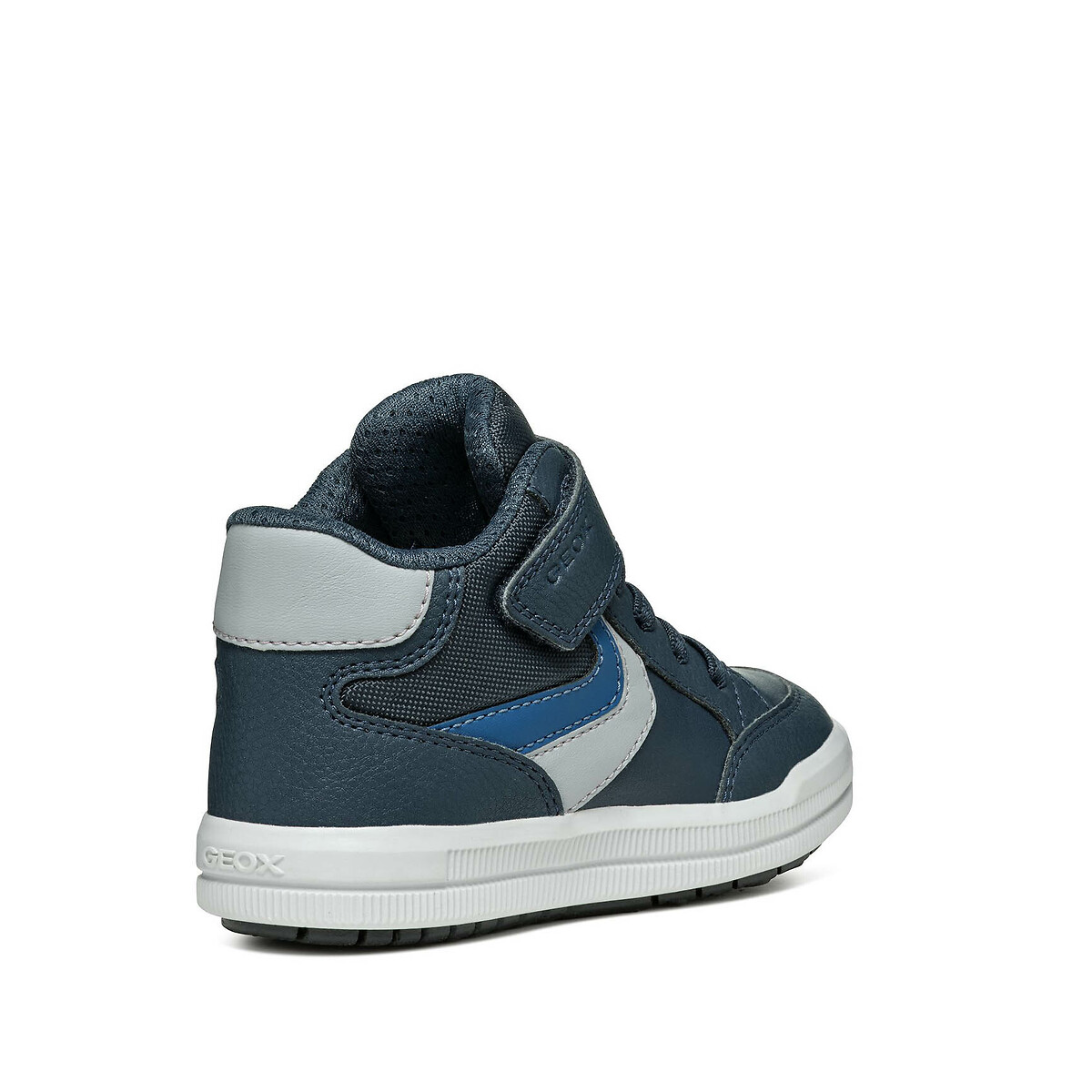 Kids Arzach Breathable High Top Trainers navy blue/grey, GEOX