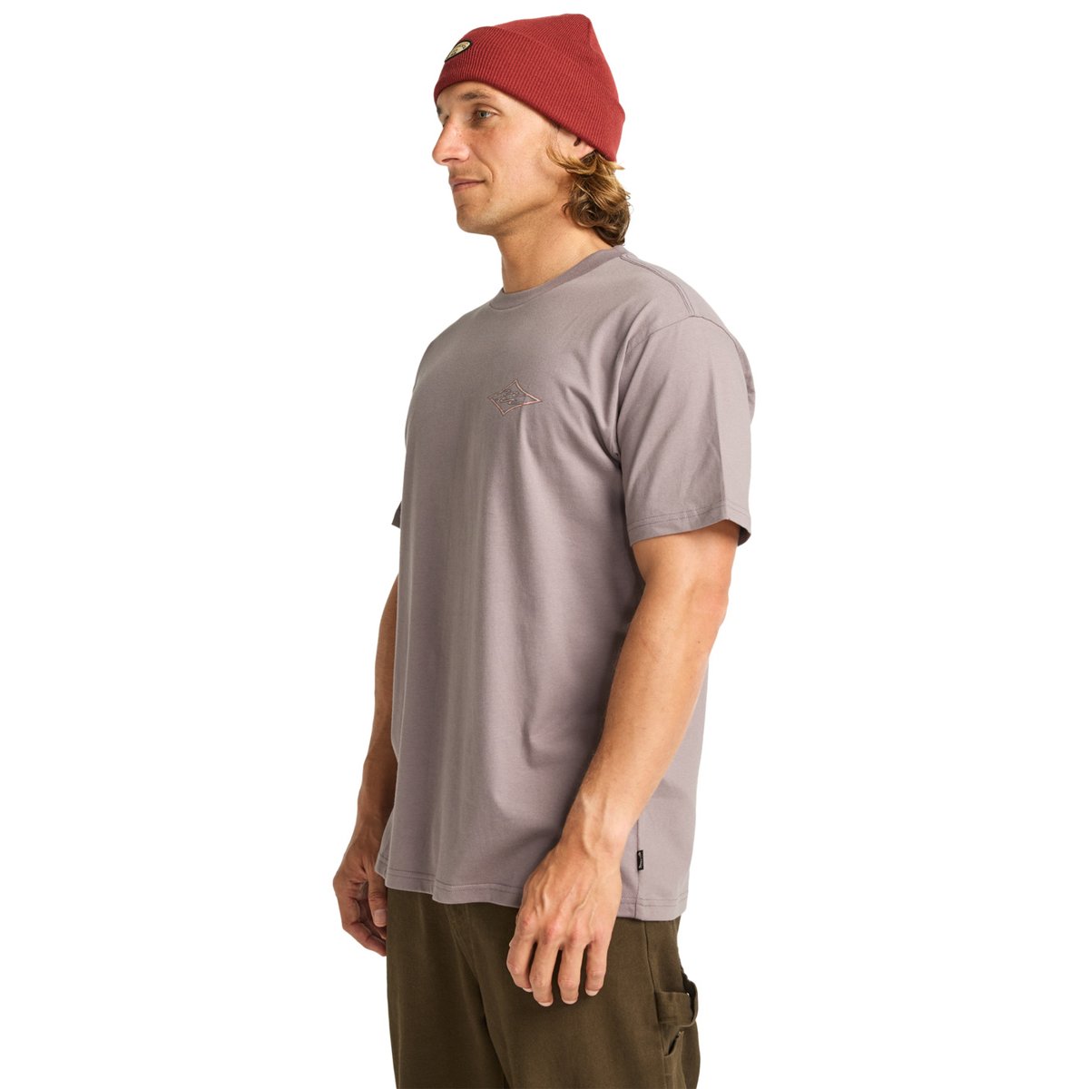 T shirt manches courtes CRAYON WAVE gris dusty purple, BILLABONG
