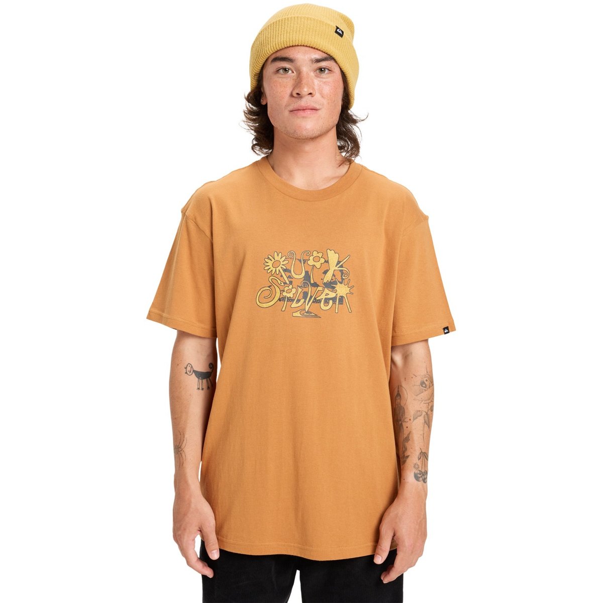 T-shirt à manches courtes EV NATURAL SMASH marron almond, QUIKSILVER
