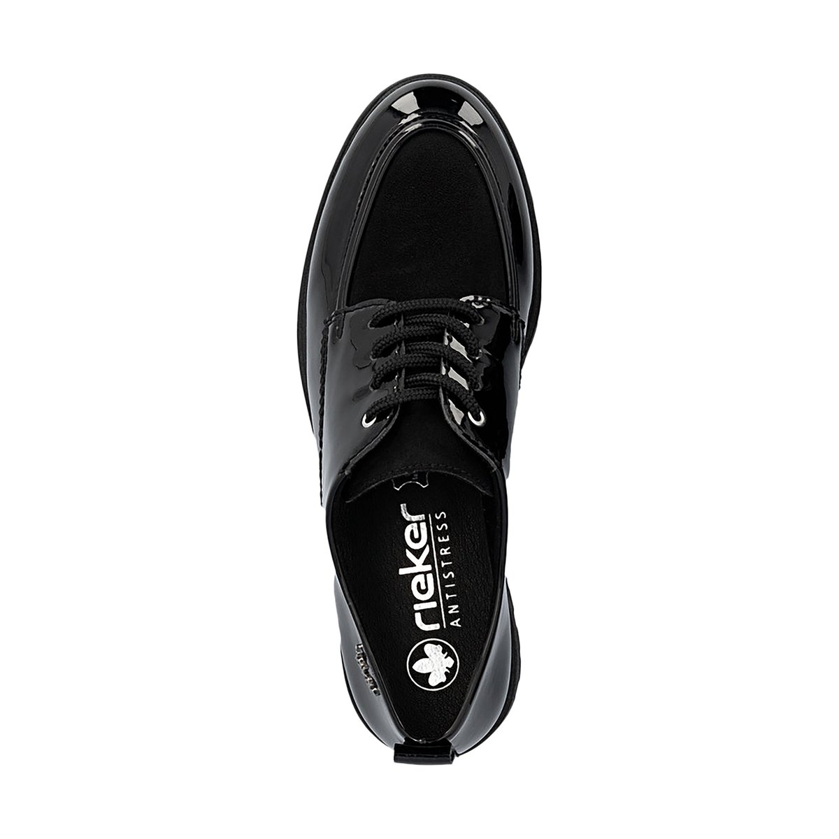 Derbies Cuir Softlack noir, RIEKER