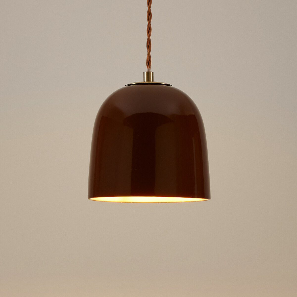 Suspension en céramique Ø15 cm, Nilana marron, LA REDOUTE INTERIEURS