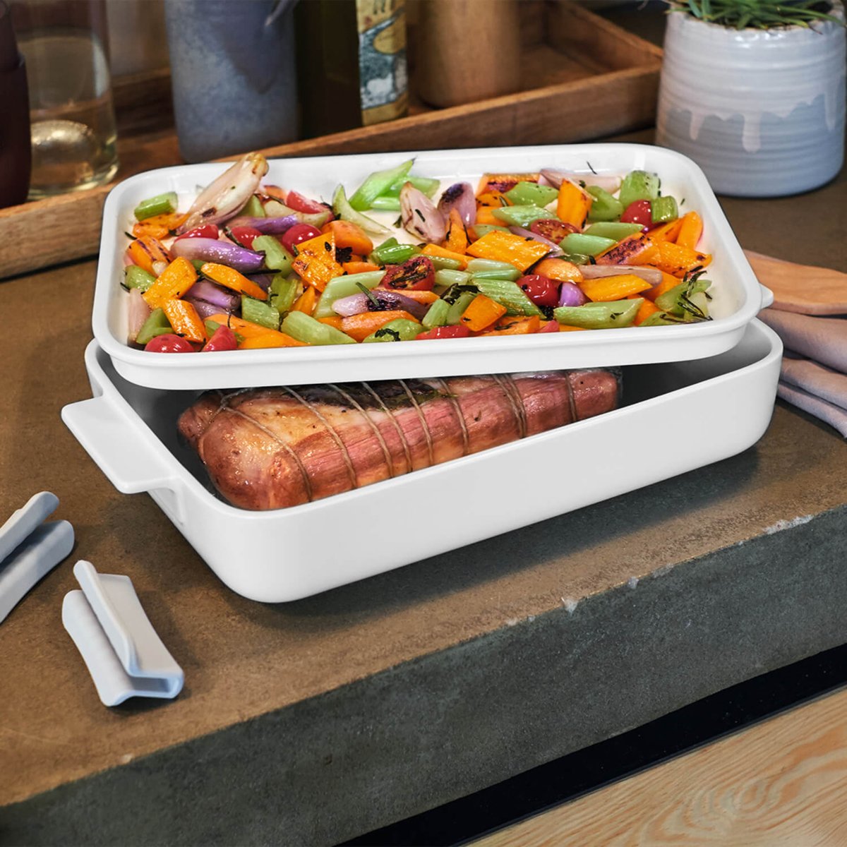 Plat À Four Rectangulaire CLEVER COOKING blanc, VILLEROY & BOCH