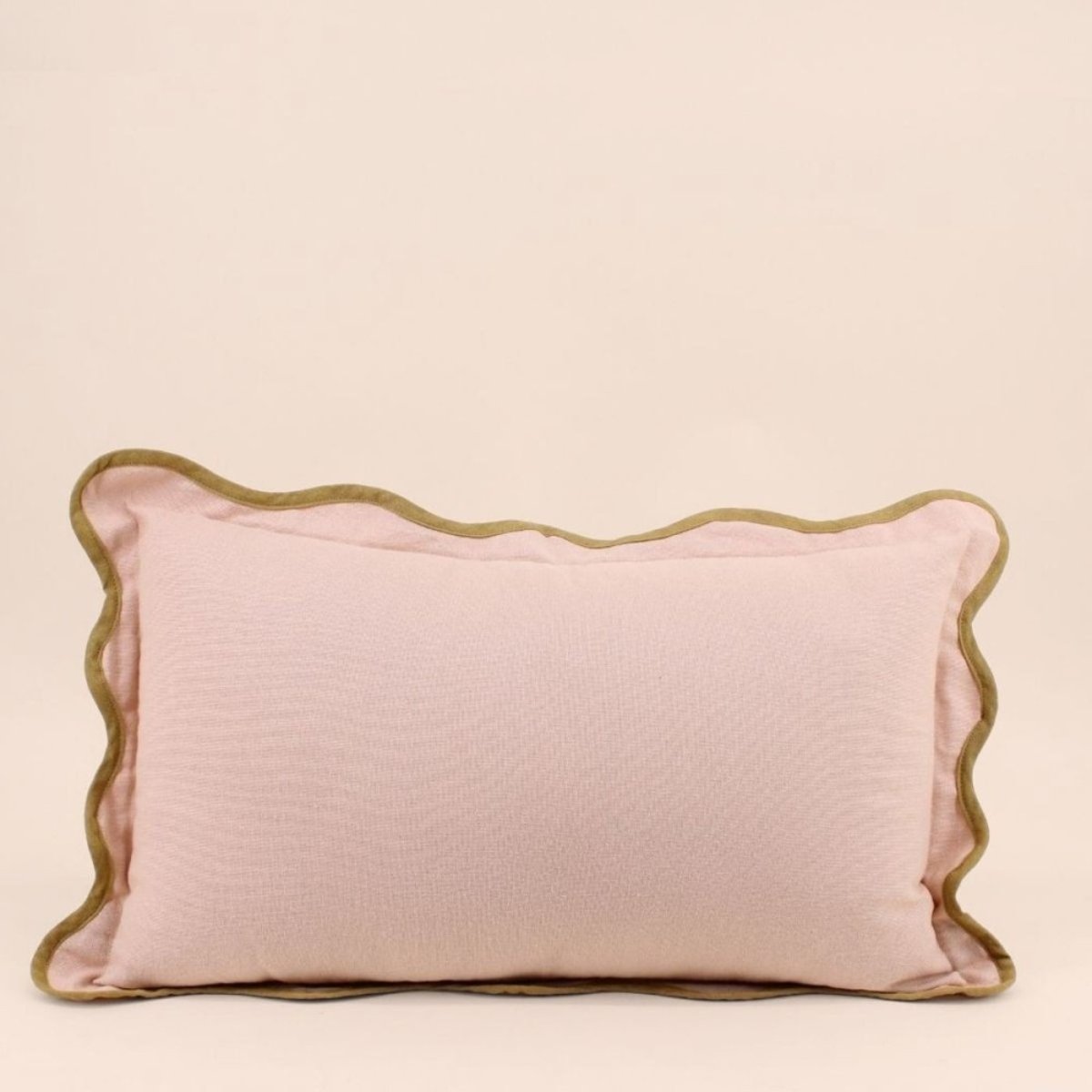 Coussin contour vagues 40x60cm beige, ORNAMI