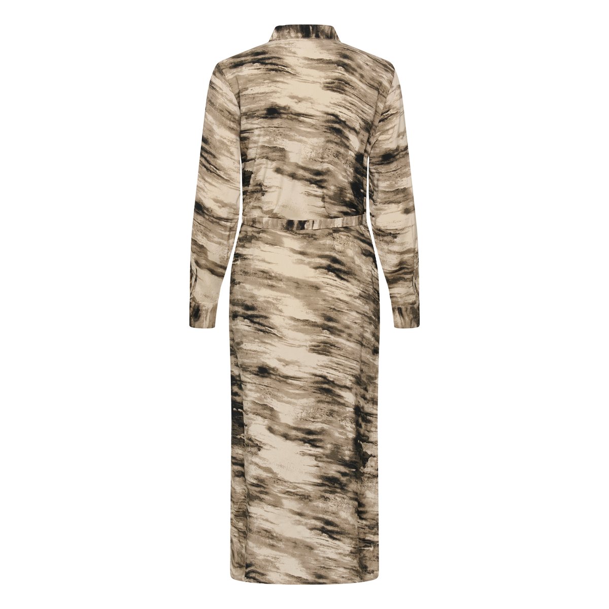 Robe beige feather grey abstract, KAFFE