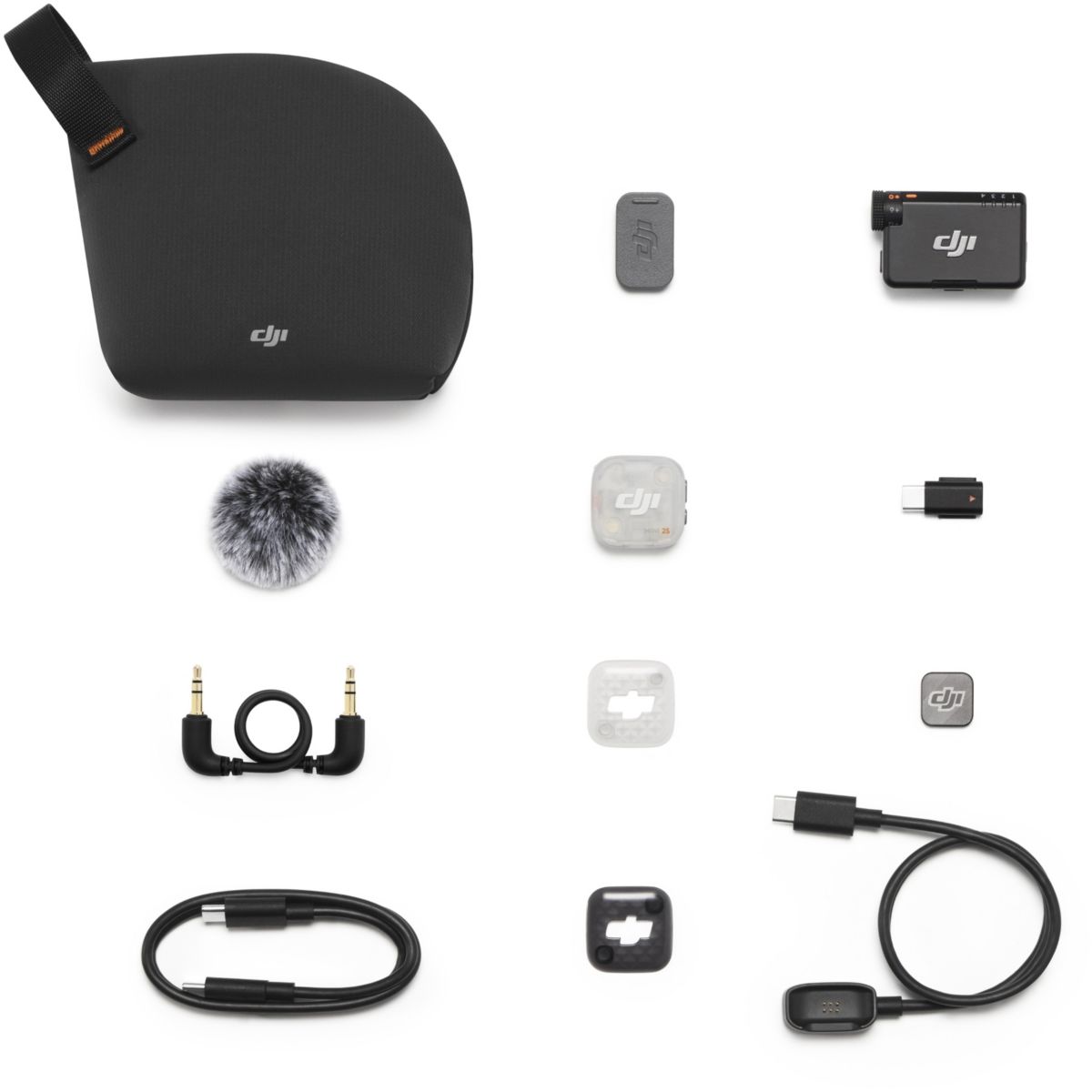 Micro cravate sans fil Mic Mini 2S (1 TX + 1 RX) couleur unique, DJI