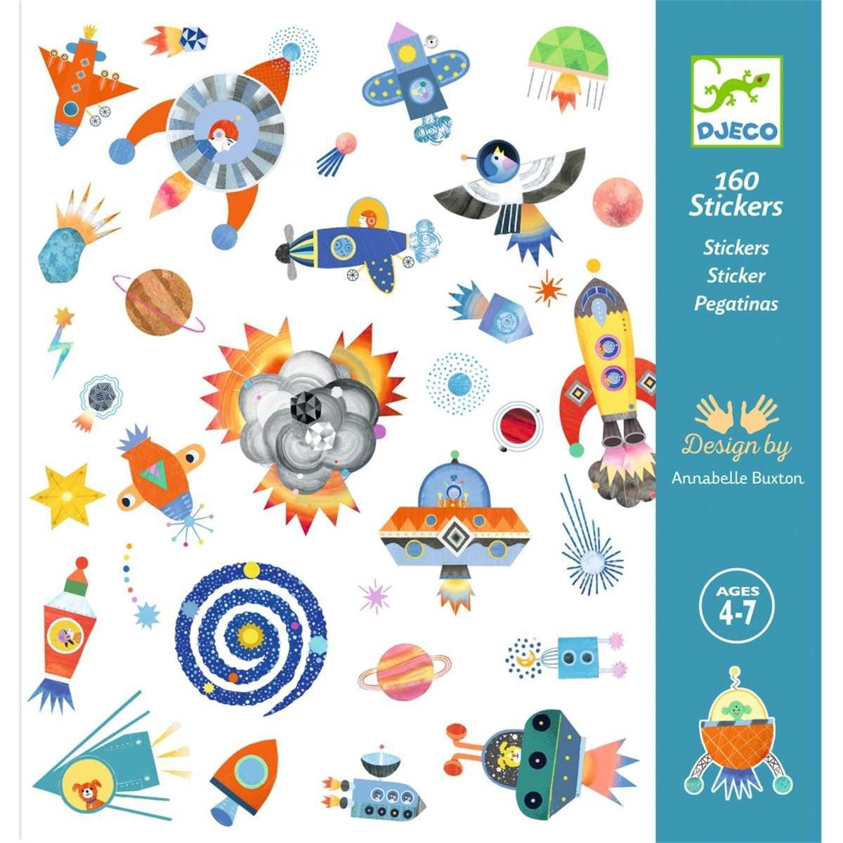 Stickers Interstellaire multicolore, DJECO