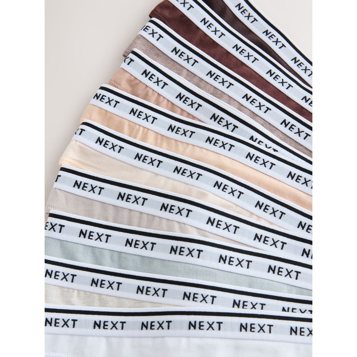 Culotte en coton à logo, lot de 10 naturel, NEXT