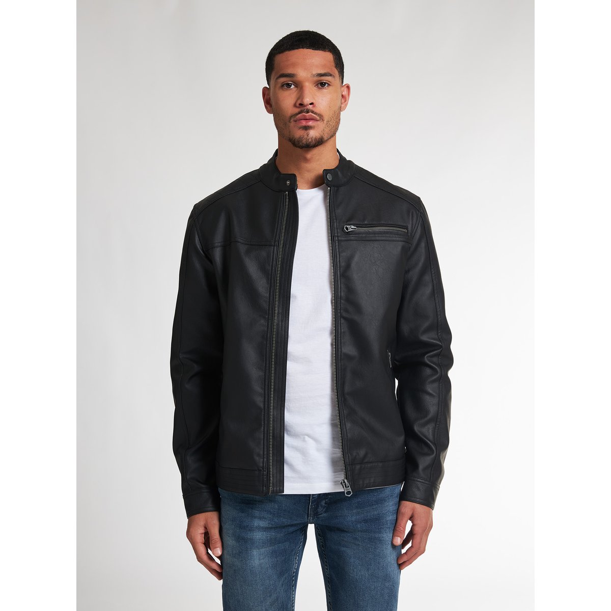 PU veste motard maverick noir black, PETROL INDUSTRIES