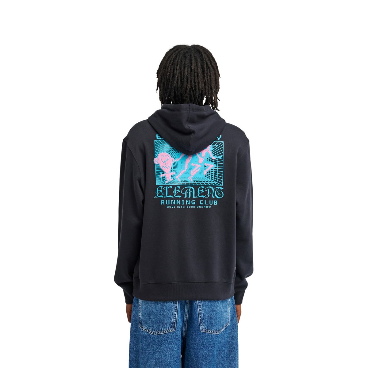 Sweat capuche RUNAPE noir flint black, ELEMENT