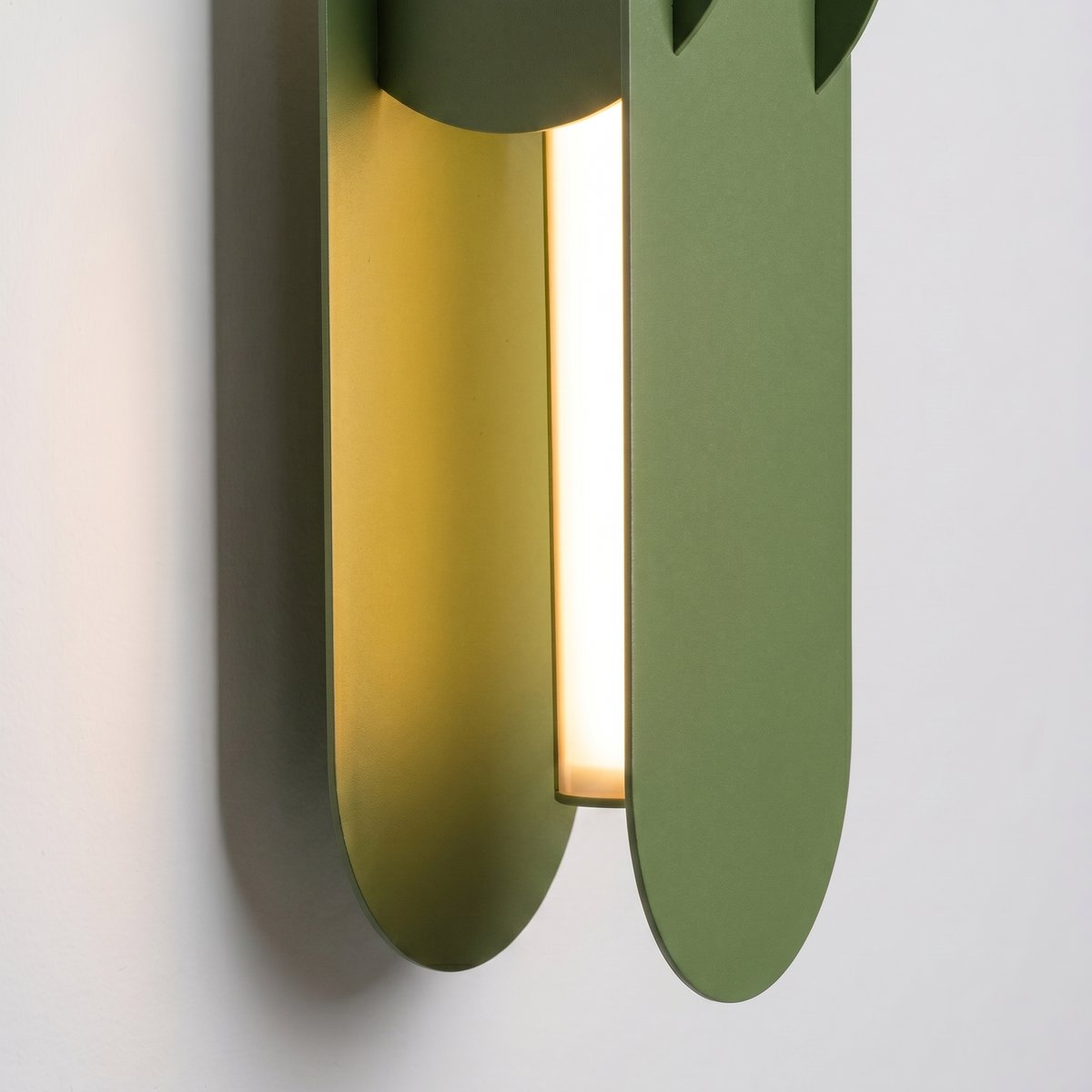 Applique murale Acier Vert Olive LED 1 Chain vert olive, EDEN