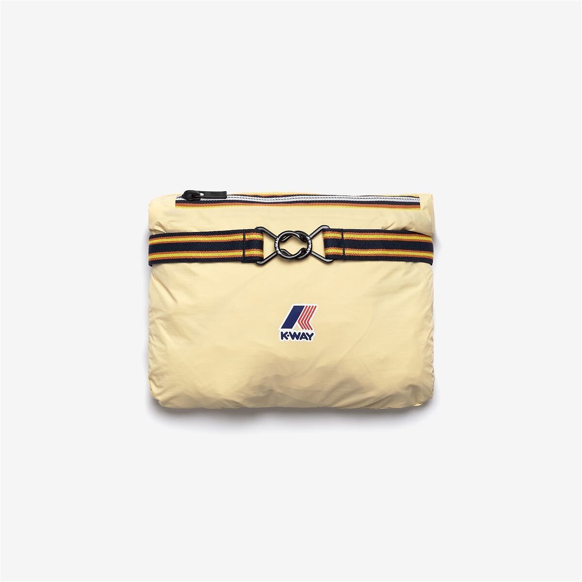 Coupe-vent à capuche unisexe LE VRAI CLAUDE 4.0 jaune beige, K-WAY