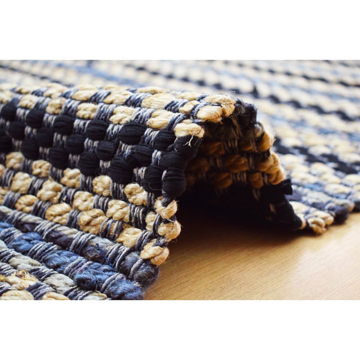 Tapis en coton fait main, SIENNA multicolore, gris, ARTE ESPINA