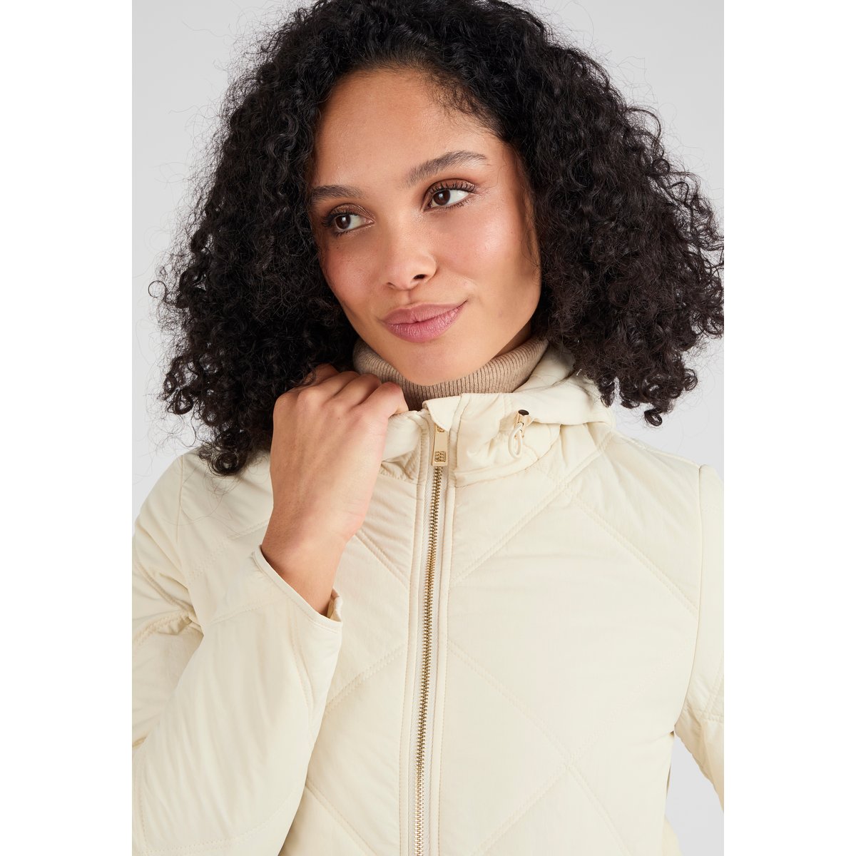 Parka matelassée marron ecru, DAMART