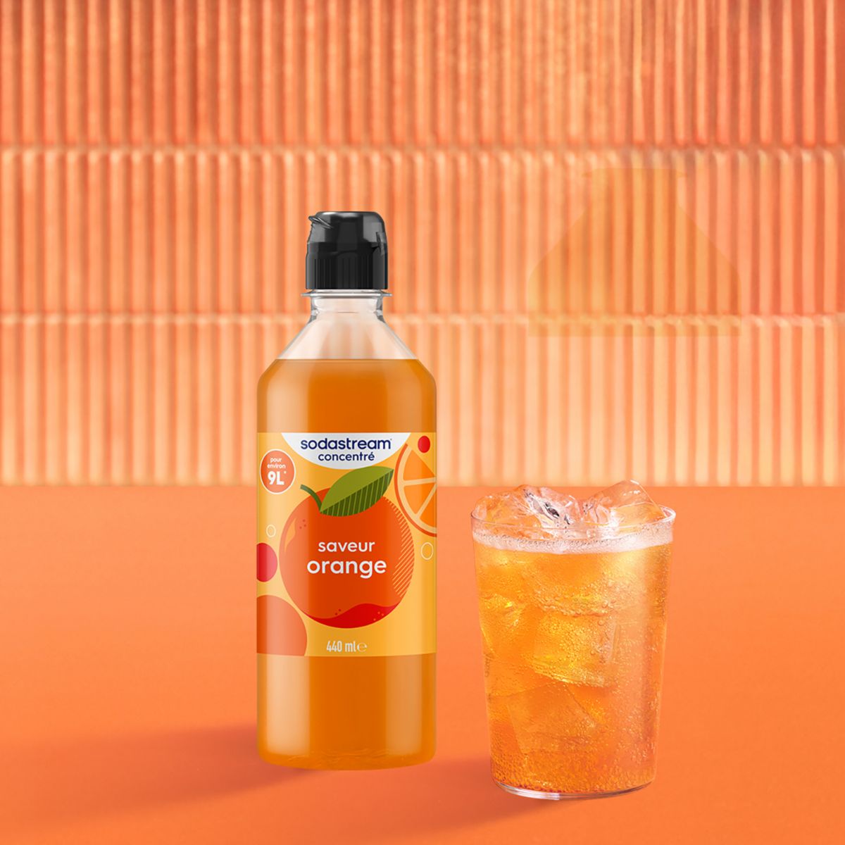 Concentré ORANGE 440ml couleur unique, SODASTREAM