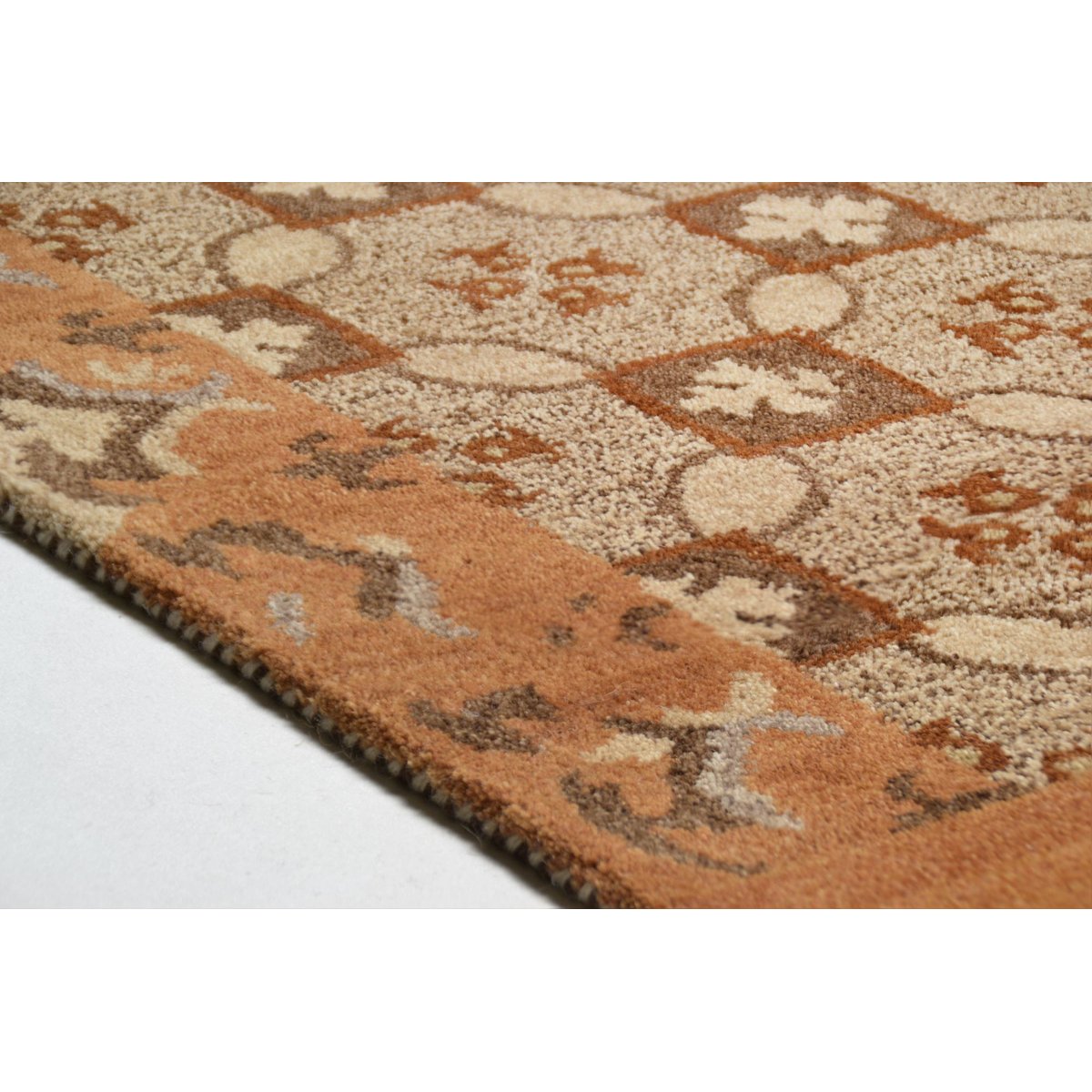 Tapis Salon FAUNA 931 - tapis Gabbeh beige, THEKO