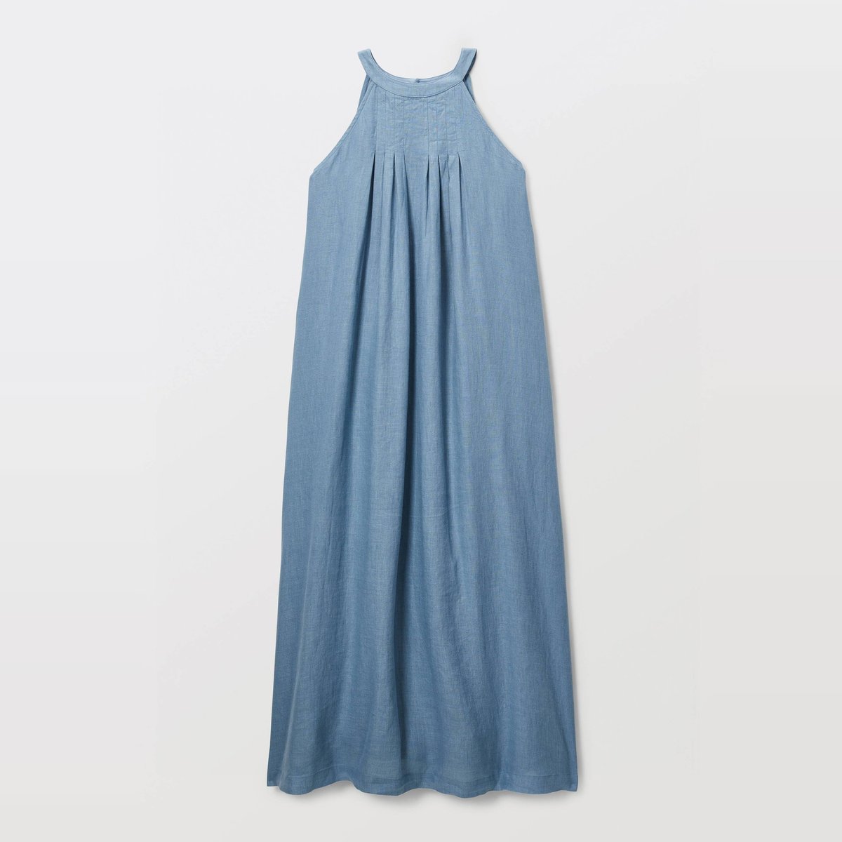 Robe longue sans manches unie en lin tornade, MONOPRIX