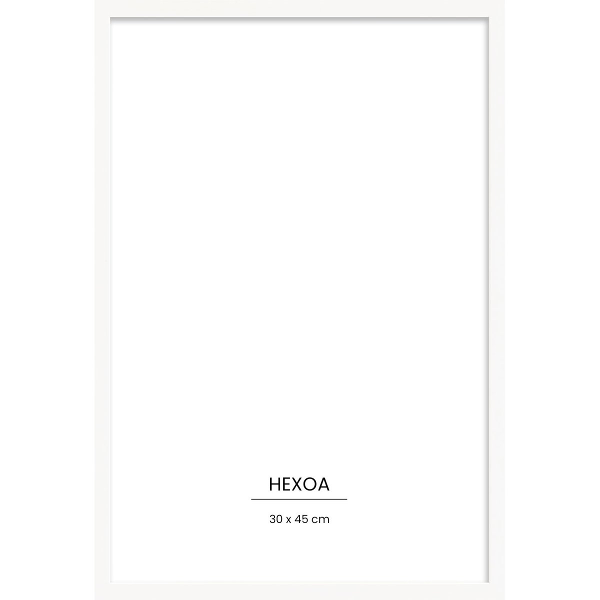 Cadre bois Blanc 30x45cm cadre seul, HEXOA