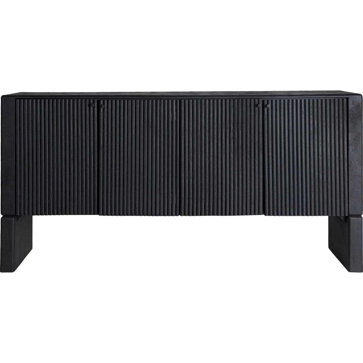 Buffet contemporain en bois de manguier noir bois de manguier profond, RECOLLECTION