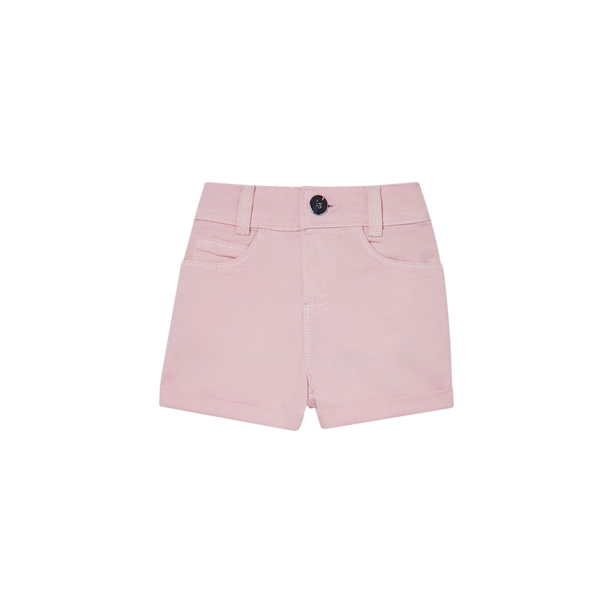 Pantalon court en coutil de coton rose, LIU JO