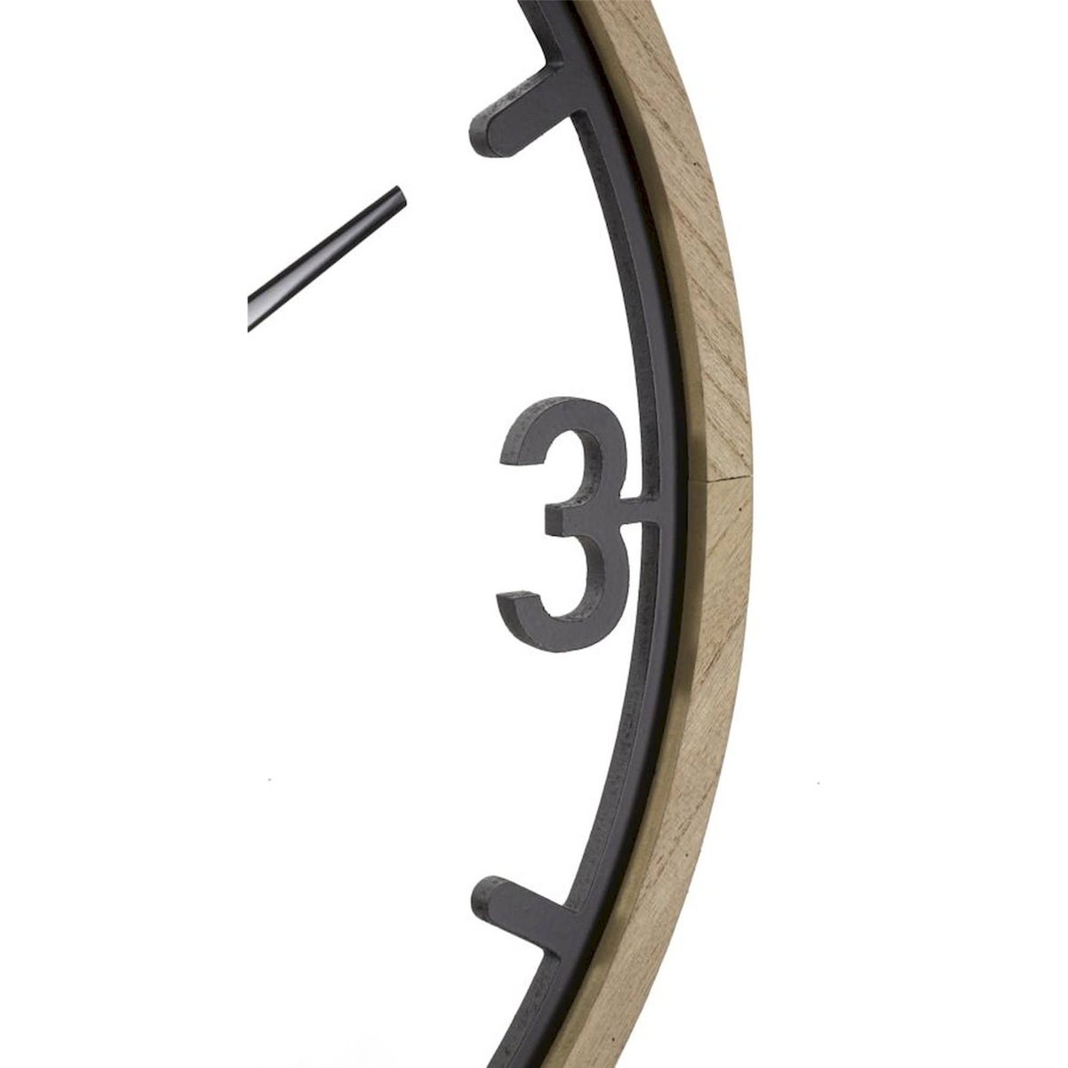 Horloge murale en fer ajourée MODERN noir et brun, RECOLLECTION