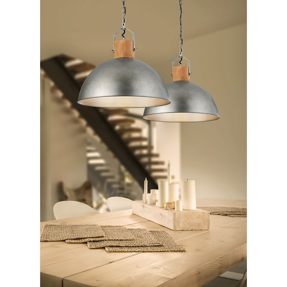 Candeeiro de teto Dehli, TRIO Lighting cinzento, TRIO LIGHTING