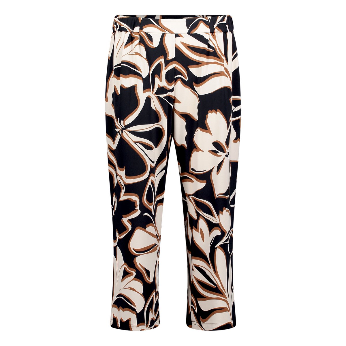 Pantalon à enfiler à pinces dark blue/brown, BETTY BARCLAY