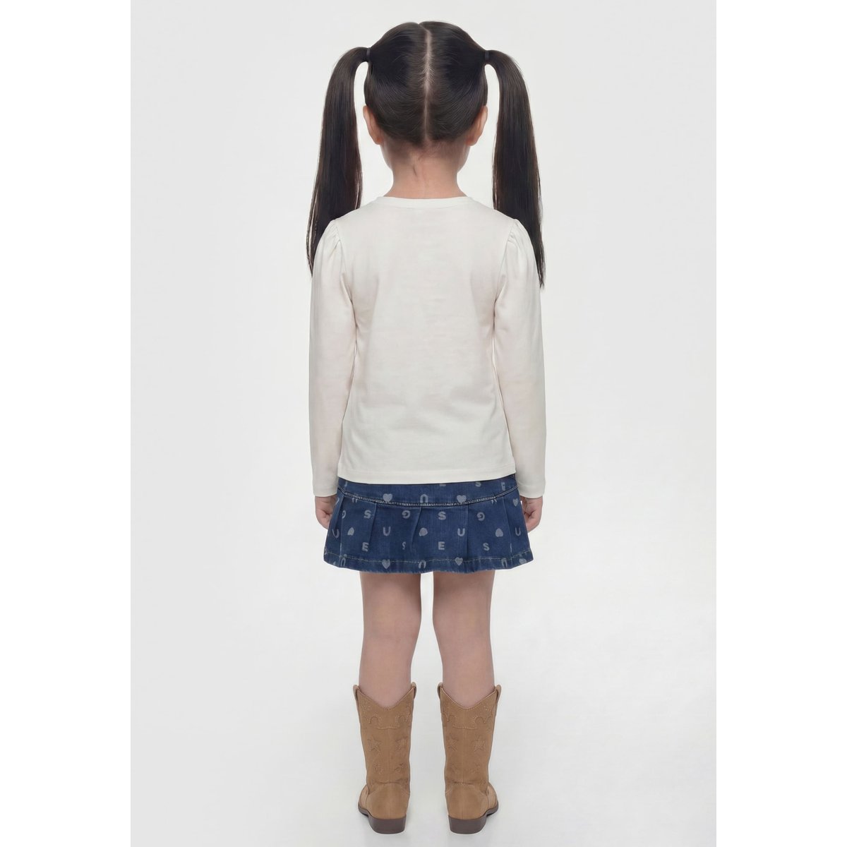 T-Shirt Avec Logo Imprimé blanc, GUESS KIDS