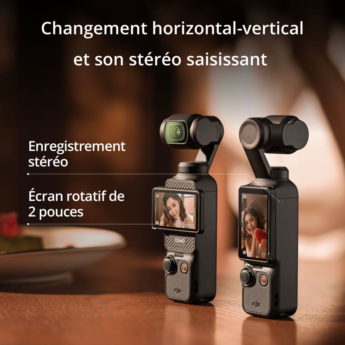 Caméra sport Osmo Pocket 3 Creator Combo couleur unique, DJI