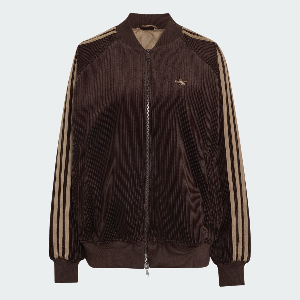 Veste De Survêtement Sst Oversize En Velours Côtelé Veste De Survêtement Sst Oversize En Velours Côtelé aurora coffee / khaki six, adidas Originals