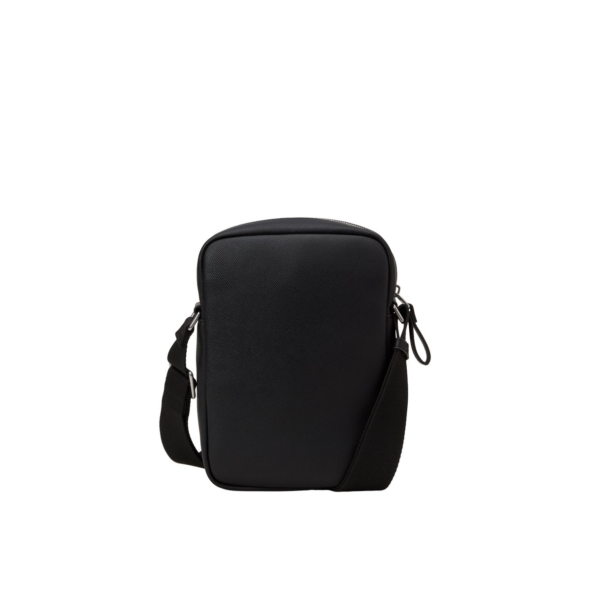 Sac à bandoulière modèle Felix fabriqué à partir d'un substitut de cuir en polyester recyclé noir, MARC O'POLO