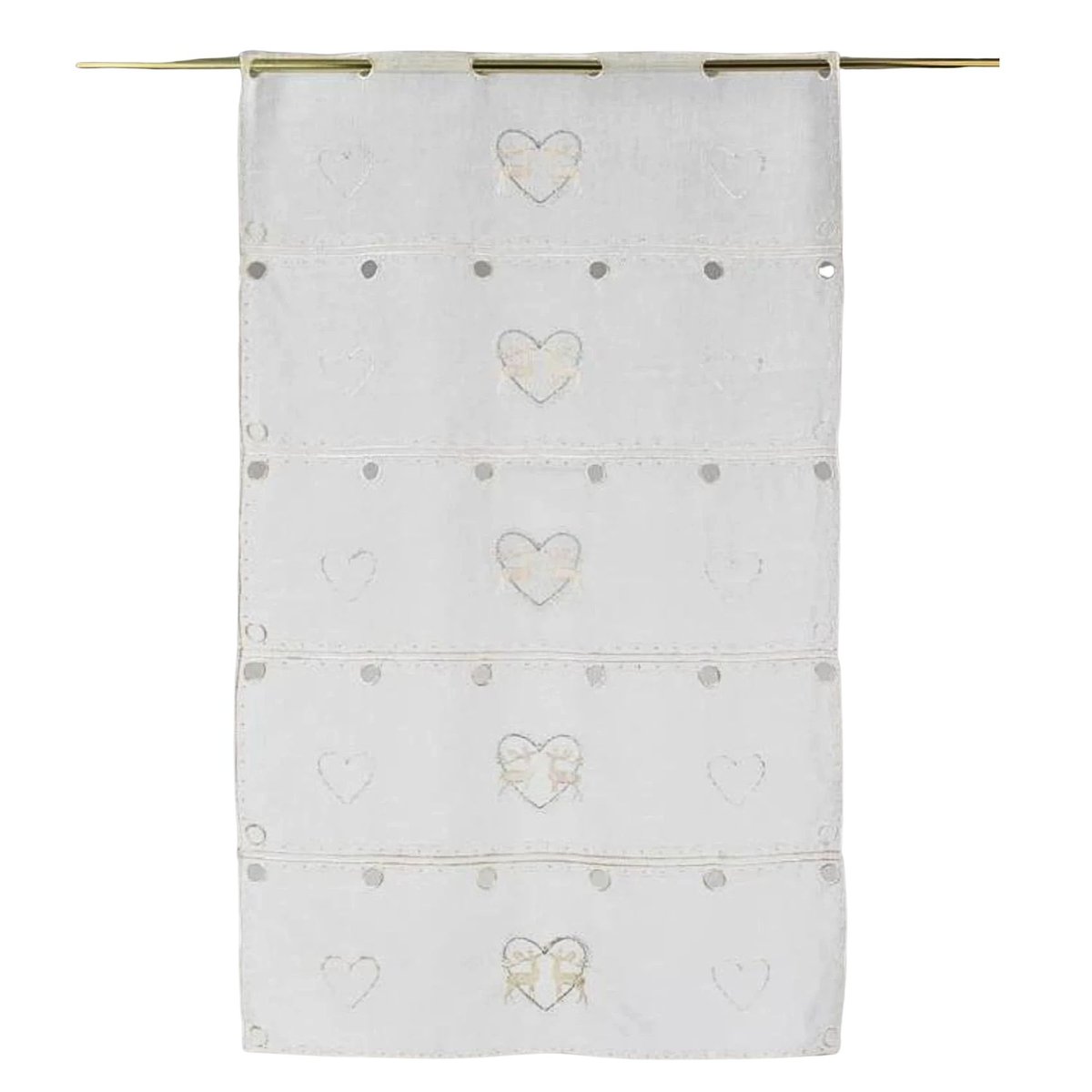 Modulable brodé "Rennes amoureux" blanc, HOME MAISON
