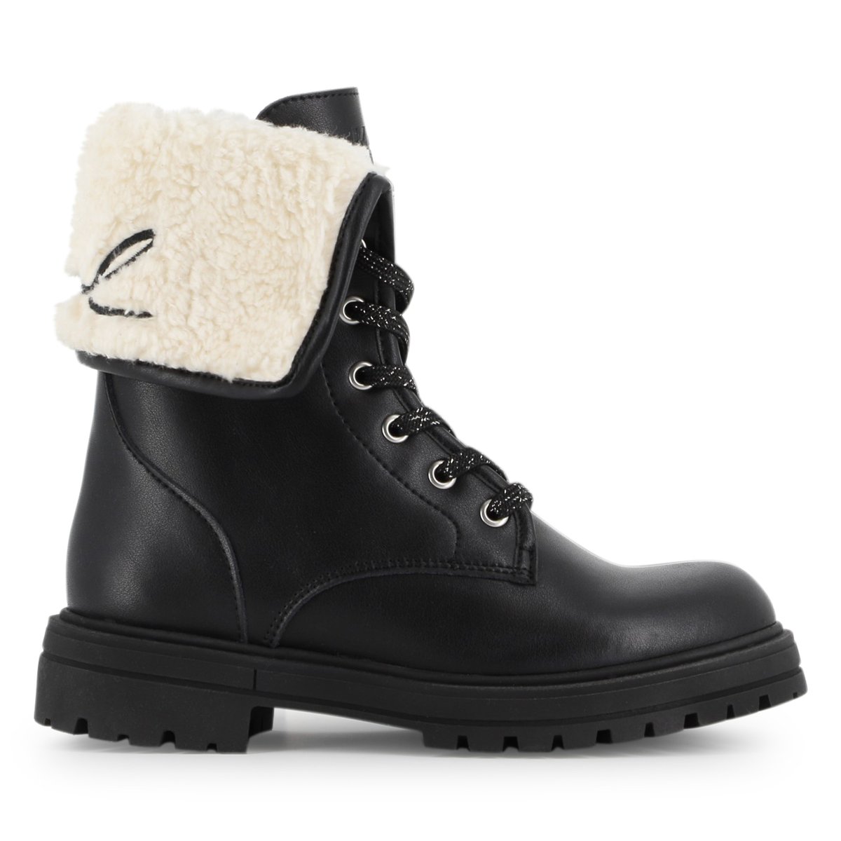 Bottines avec lacets black, KARL LAGERFELD KIDS