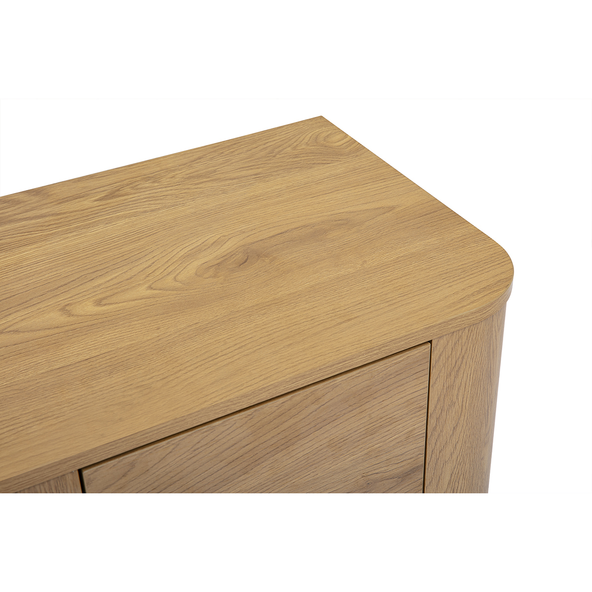 Table de chevet avec rangements 2 tiroirs finition bois clair chêne NEGAN chêne clair, MILIBOO