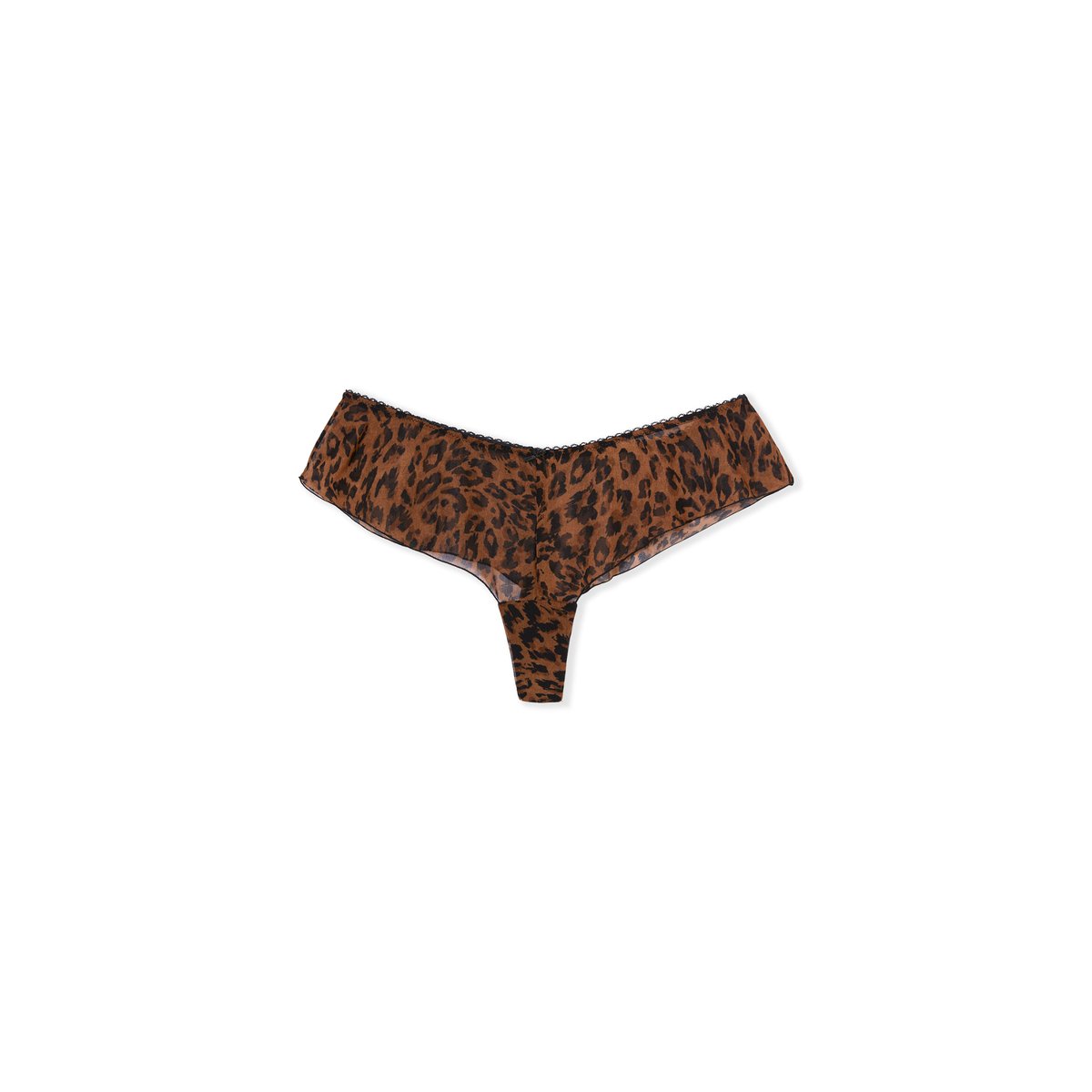 Hipster avec motifs VOLANTEE CHIFF imp fd marron, ETAM