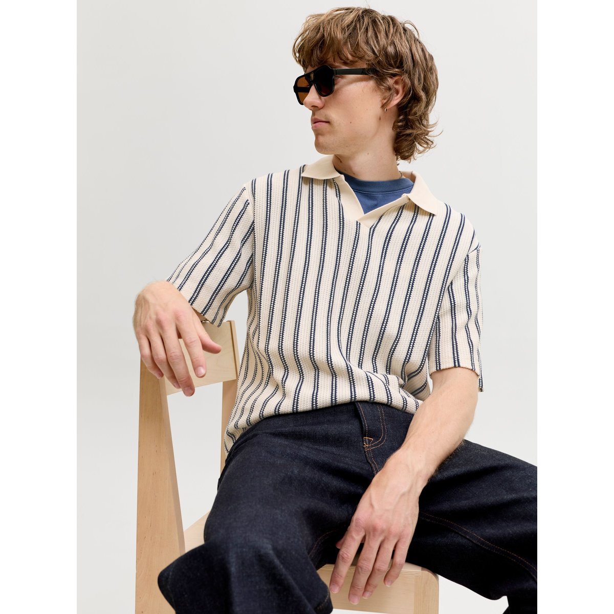 Polo blanche - cloud dancer 2, JACK & JONES
