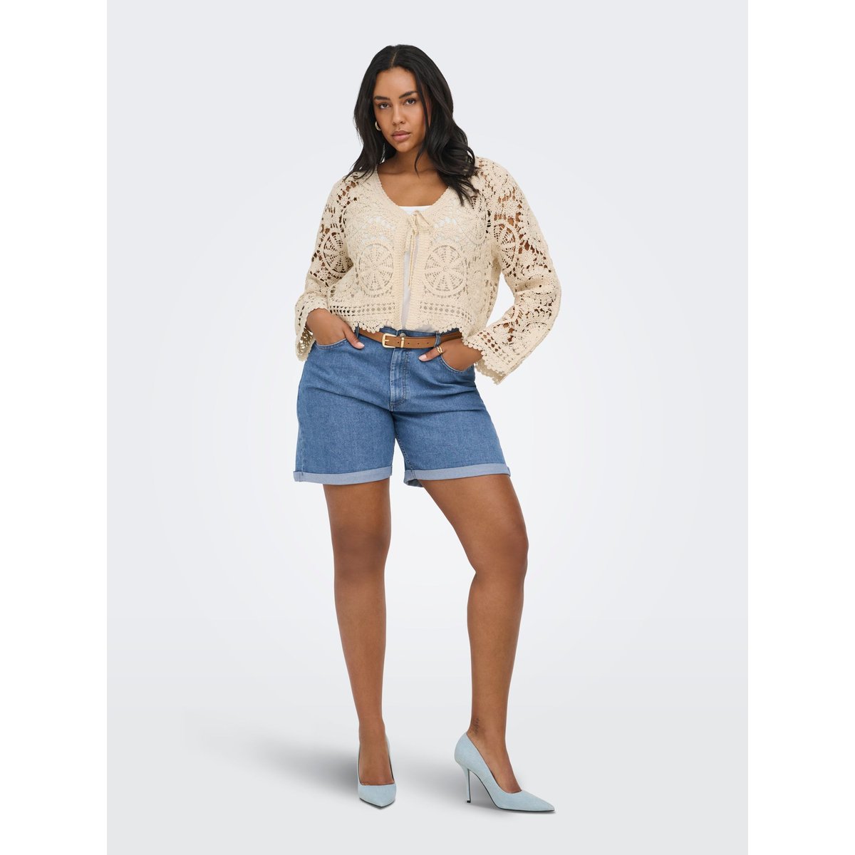 Jean Coupe Droite medium blue denim, ONLY CARMAKOMA