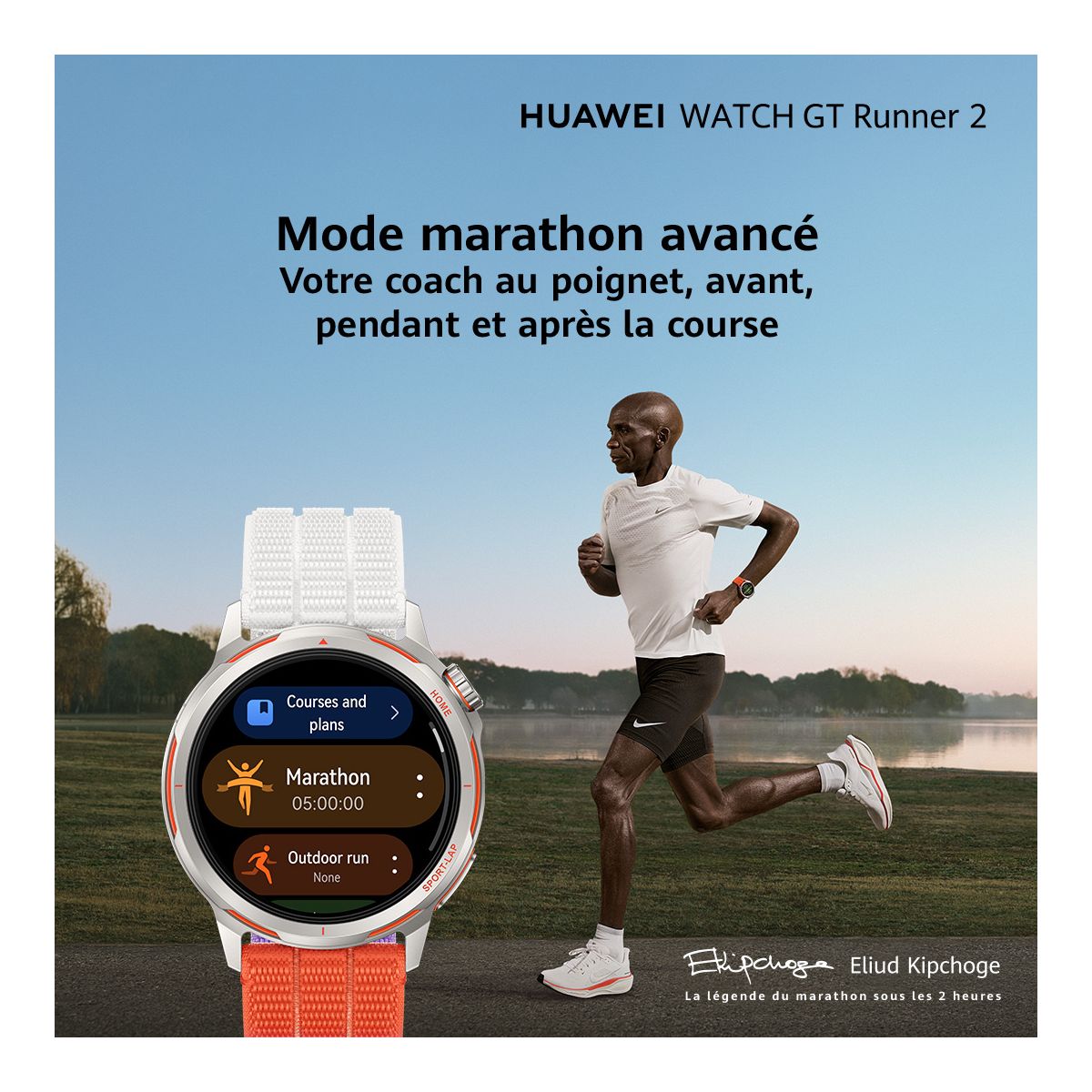 Montre sport Watch GT Runner 2 Bleu bleu, HUAWEI