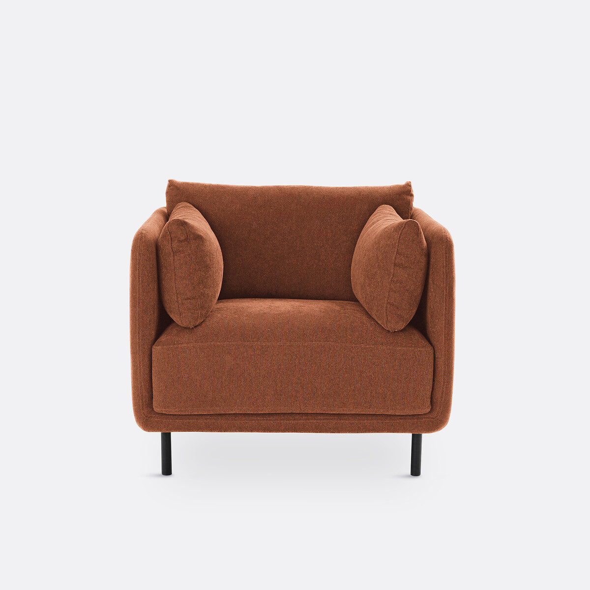 Fauteuil, en tissu texturé, VICTOR ecureuil, LA REDOUTE INTERIEURS