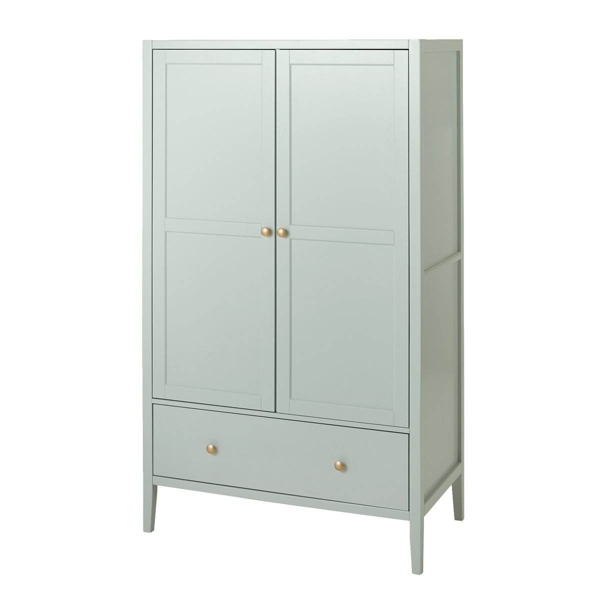 Armoire 2 portes LIGNE PARISIENNE vert de gris, VERTBAUDET