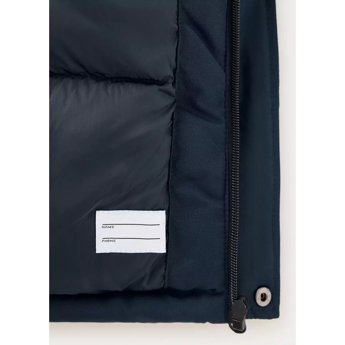 Anorak matelassé à poches bleu marine, MANGO KIDS