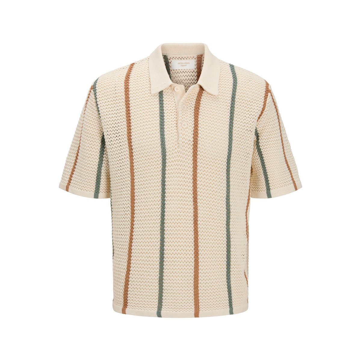 Polo Tricoté blanche - sea salt 1, JACK & JONES
