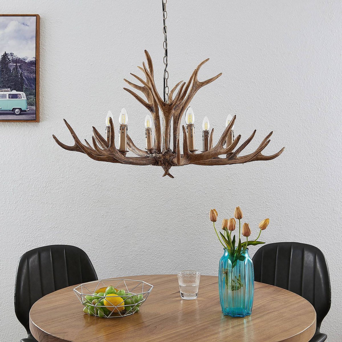 Suspension traditionnelle, Tejask marron, LINDBY