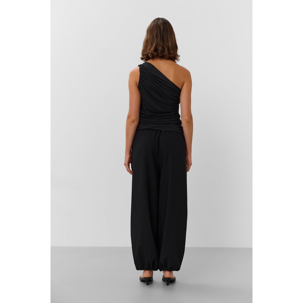 Blouse sans manches noir black, SOAKED IN LUXURY