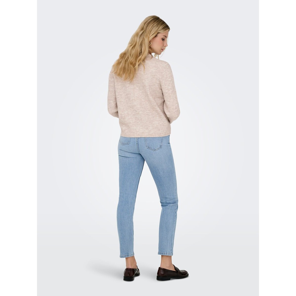 Cardigan abbottonato con scollo rotondo ecru , ONLY