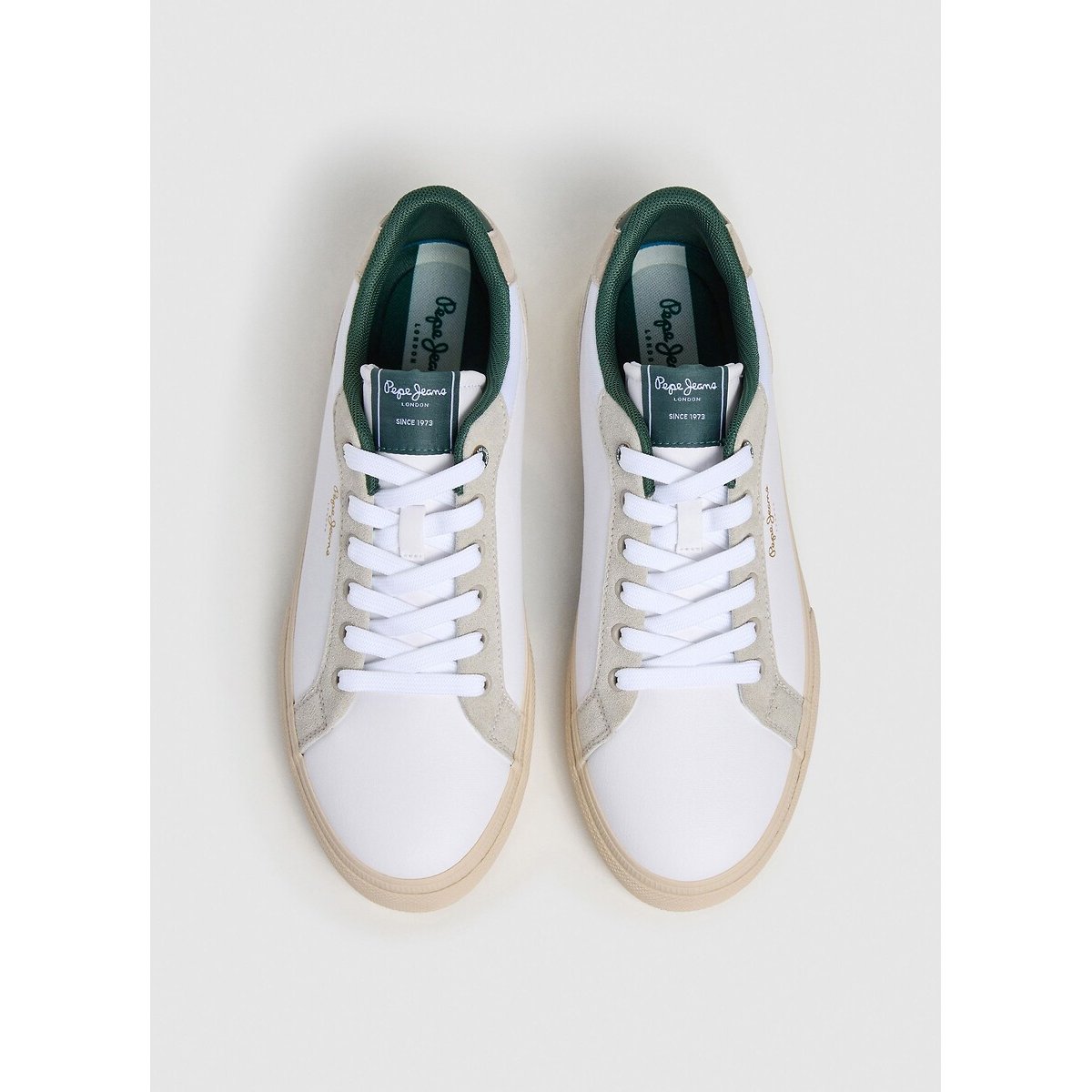Zapatillas de poliuretano blanco, PEPE JEANS