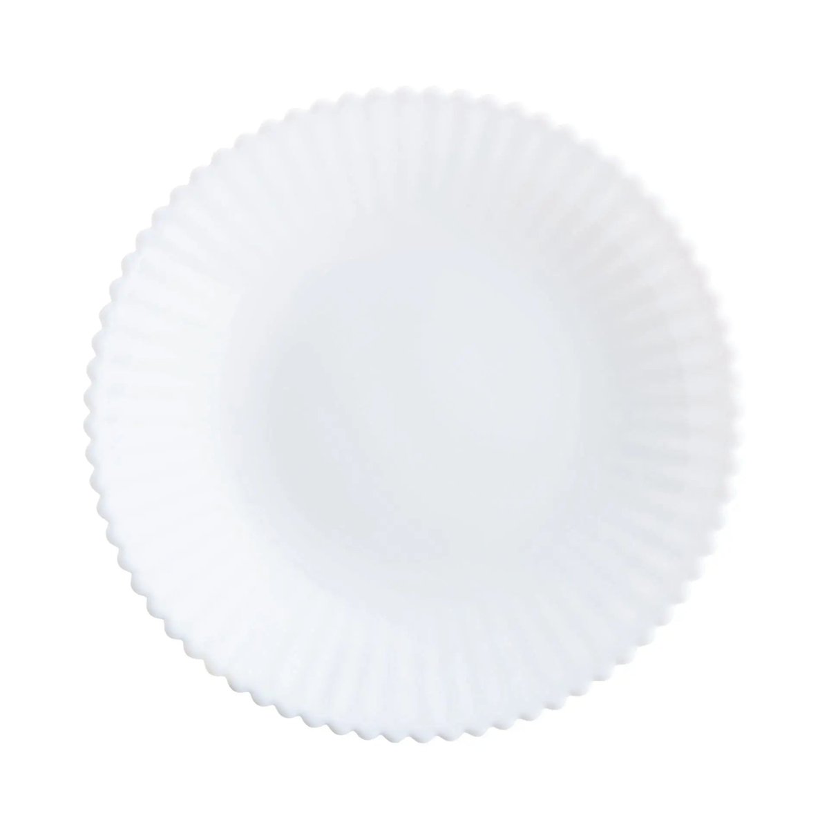 6 assiettes creuses blanches en opale 20 cm -BLOOM blanc, LUMINARC
